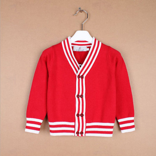 儿童毛衣开衫小学生校服幼儿园园服班服亲子宝宝护士纯棉线衫外套