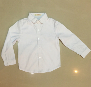 童装春秋装儿童白衬衫长袖幼儿园园服纯棉男女童小学生校服班服蓝