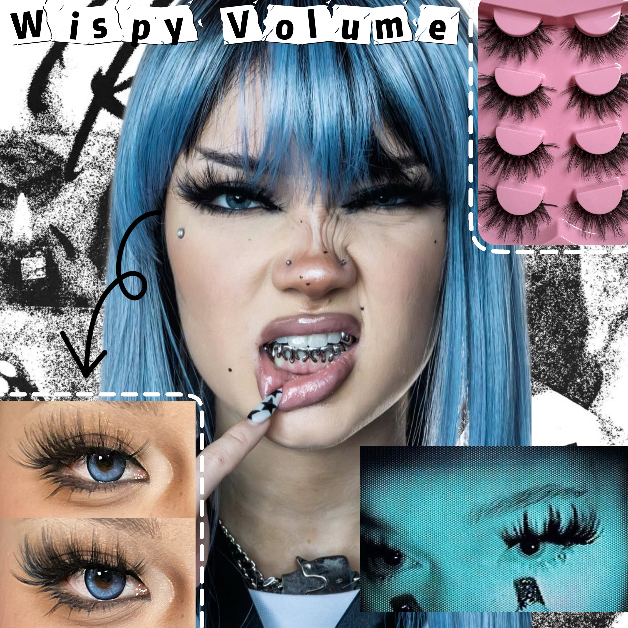 欧美辣妹！LatinaMami混血上镜辣妹夸张芭比拉丁亚裔加长假睫毛