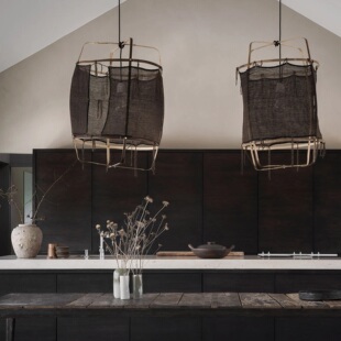 点光荷兰Ay illuminate Z11吊灯 简约侘寂日式藤编中古卧室餐厅