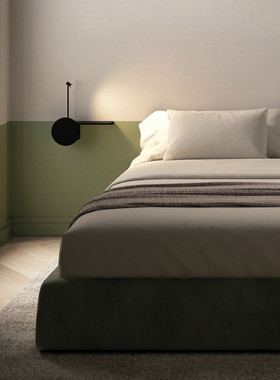 点光意大利Cini Nils Fischietto壁灯 极简LED置物书架床头卧室