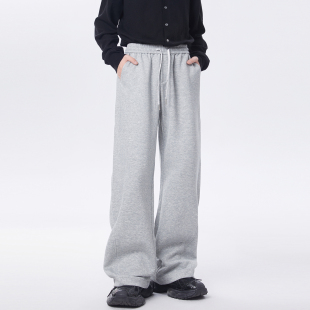 190加长版 潮 高个子穿搭男秋冬115cm简约通勤直筒宽松加绒加厚长裤