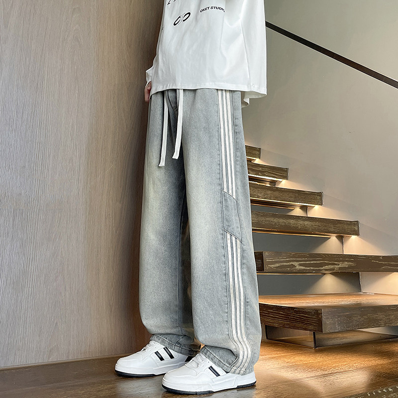 190加长版高个子裤子男秋冬115cm青少年直筒宽松运动休闲长裤潮流