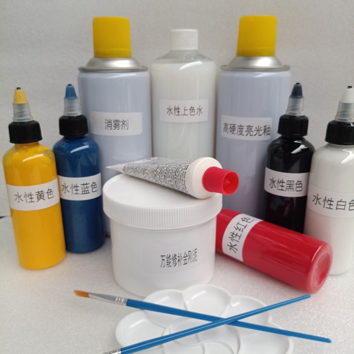 瓷砖色膏色釉修复套装陶瓷大理石维修可调色初学者新手专用套装