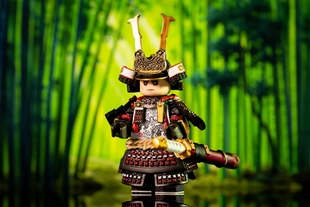 第三方 人仔工厂 日本武士 平安时代 武将系列 源义经 拼插积木