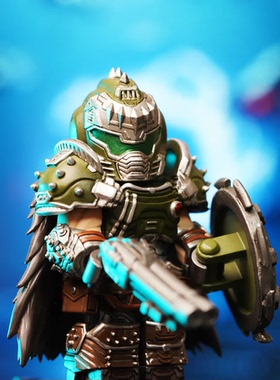 人仔工厂 第三方 DOOM系列 第三弹 毁灭战士V2 拼插积木 玩具