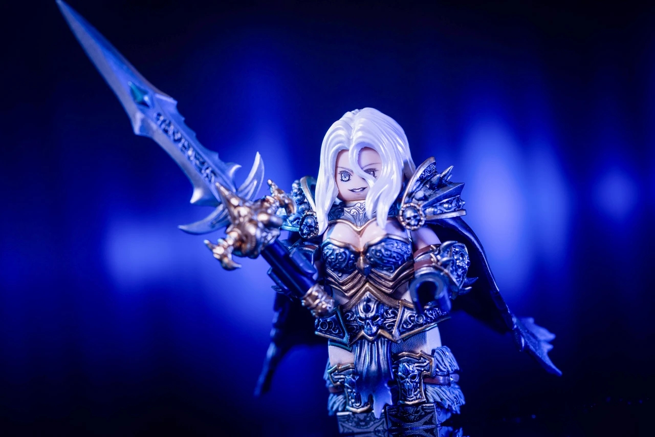 第三方 人仔工厂 WOW系列 女巫妖王 拼插积木 玩具手办