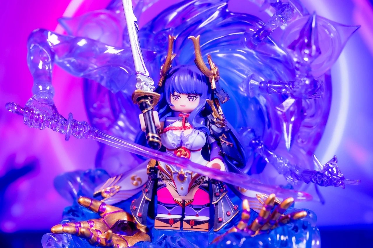 第三方 人仔工厂xLB联名 原神系列 雷电将军 V2 拼插积木 玩具