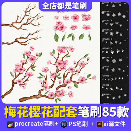 Ps花瓣笔刷价格 Ps花瓣笔刷图片 星期三