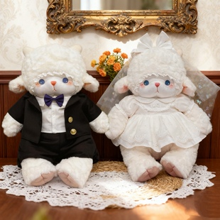 [仅衣服]BABADOLL小眠羊衣服可爱玩偶压床娃娃婚纱挂件娃衣着替
