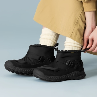 日本直邮KEEN HOODZERRA II WP保暖防水羽绒雪地靴中帮绑带短靴女