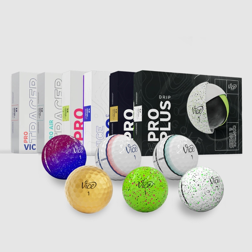 Vice golf高尔夫球限量版Galaxy瞄准线职业练习金色全明星组合装