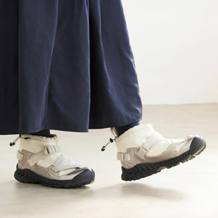 KEEN羽绒雪地靴Hoodzerra II WP女士户外防水防滑保暖绑带棉鞋