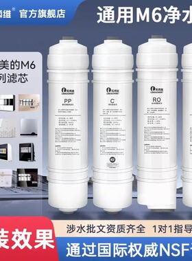 乐博维适配M6美的净水器机MRO1586-50g/MU131A-5/mrc1687/121滤芯