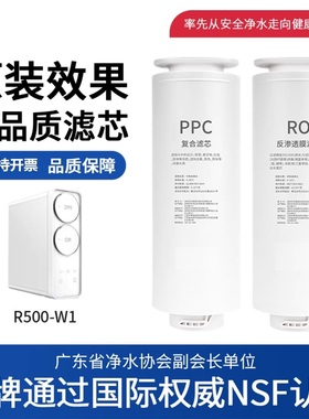 适配苏宁极物小Biu净水器机R500-W1通用PPC复合RO反渗透膜滤芯