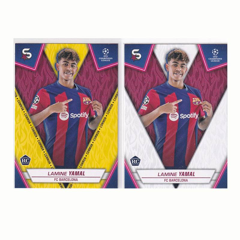 球星卡 亚马尔 RC新秀 超巨盒 2023-24 Topps欧冠 巴塞罗那