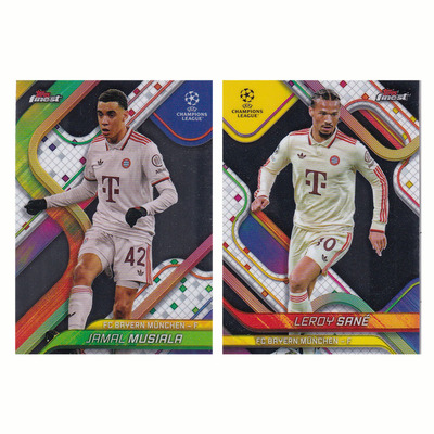 球星卡 穆夏拉 萨内 base 2025 topps finest 拜仁