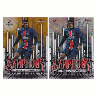 交响乐特卡 50编金折 2025 topps 巴黎 球星卡 finest 登贝莱