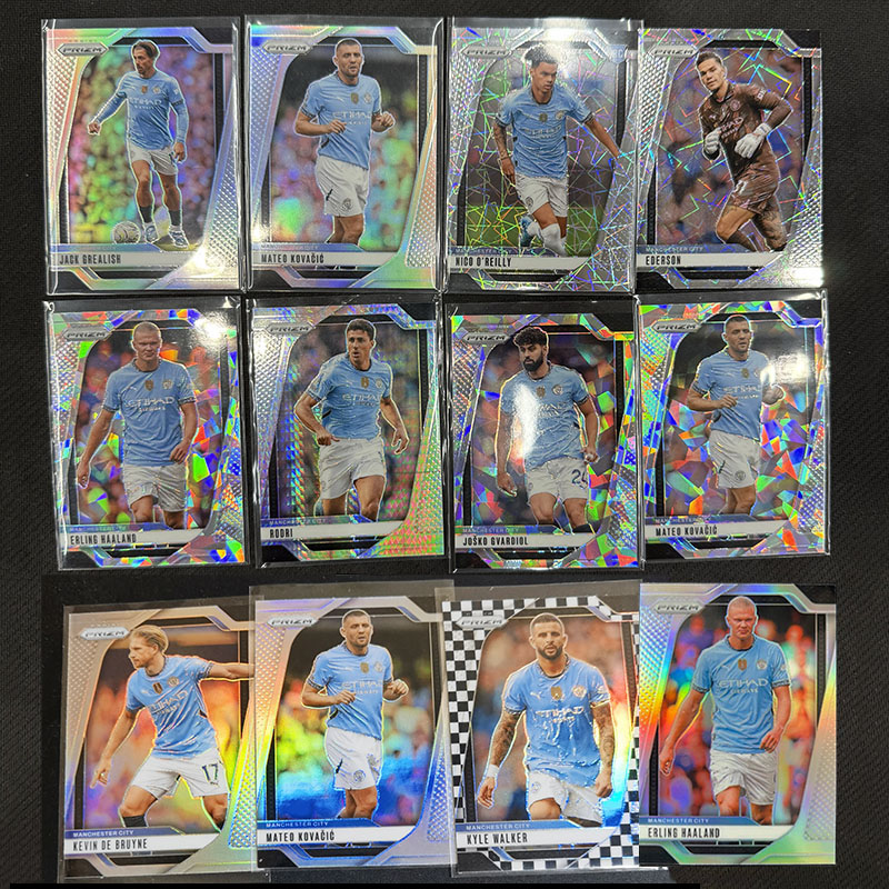 球星卡 德布劳内 哈兰德 罗德里 银折 2024-25 prizm 英超 曼城