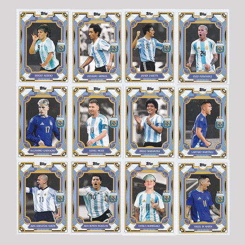 球星卡 阿根廷 探戈 2024 Topps 马拉多纳 梅西 萨内蒂 贝隆 恩佐