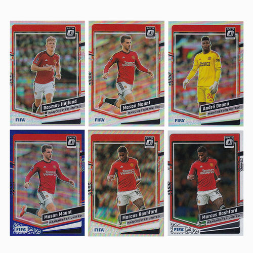 球星卡 曼联 银折 2023-24 donruss optic霍伊伦德 芒特 拉什福德