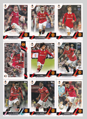 球星卡 曼联 2022-23 Topps UCC欧战 加纳乔 B费 梅努 卡塞米罗