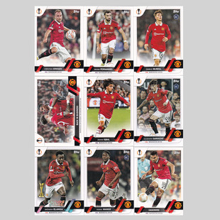球星卡 曼联 2022-23 Topps UCC欧战 加纳乔 B费 梅努 卡塞米罗