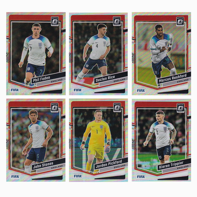 球星卡 英格兰队 银折2023-24 Donruss optic 福登 赖斯 拉什福德