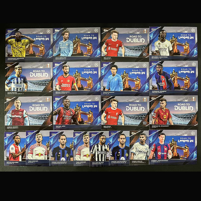球星卡 伦敦之路 2023-24 Topps UCC欧战 莱万 莱奥 B费 格拉利什