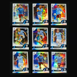 球星卡 2022-23 topps 曼城 银折 哈兰德 德布劳内 格拉利什 福登