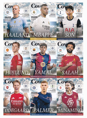 球星卡杂志封面2024-25 Topps ucc亚马尔 姆巴佩 孙兴慜 哈兰德