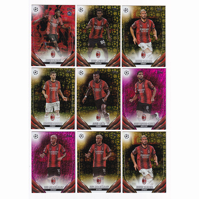 球星卡 金球粉折 2023-24 Topps UCC AC米兰 吉鲁 普利西奇 莱奥