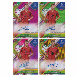 75编 绿波纹折 finest 基米希 拜仁 topps 签字 球星卡 2024