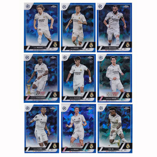 球星卡 蓝碎冰折 2022-23 topps 皇马 莫德里奇 克罗斯 维尼修斯
