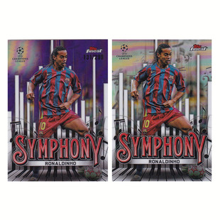 299编紫折 小罗 交响乐 2025 finest 球星卡 topps 罗纳尔迪尼奥