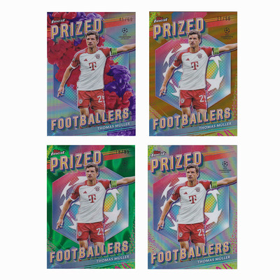 球星卡 穆勒 泼墨 50编 金折 典范球员2023-24 Topps finest 拜仁