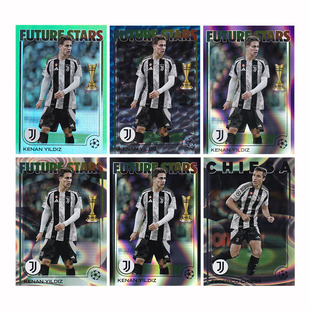球星卡 伊尔迪兹 基耶萨 75编 紫雾折 2024-25 Topps UCC尤文图斯