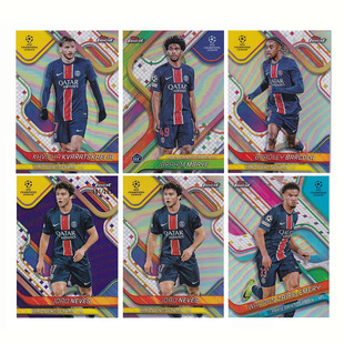 银折 2024 球星卡 finest 内维斯 topps 巴黎 克瓦拉茨赫利亚