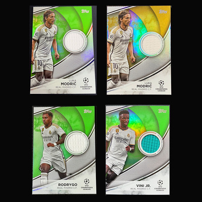 球星卡 皇马 球衣 2023-24 Topps UCC莫德里奇 罗德里戈 维尼修斯