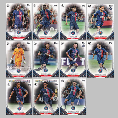球星卡 巴黎 2023-24 Topps UCC欧战 姆巴佩 登贝莱 李刚仁