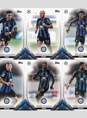 球星卡 国米 2023-24 Topps ucc欧战 劳塔罗 图拉姆 迪马尔科