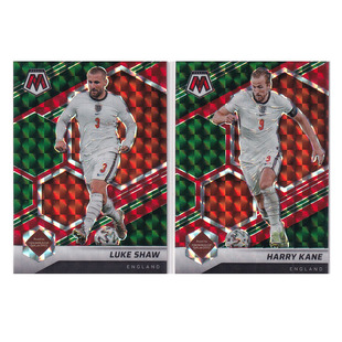 球星卡 凯恩 卢克肖 绿马赛克折 panini 2022世界杯之路 英格兰