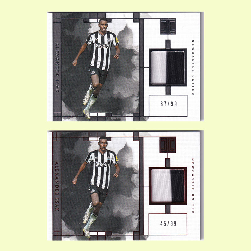 球星卡 伊萨克 99编 双色球衣 2023-24 帕尼尼 小真金 纽卡斯尔联