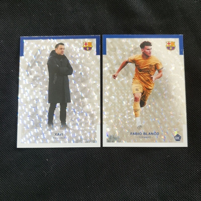 球星卡 白碎冰折 2022-23 topps 巴萨罗那盒 哈维 布兰科