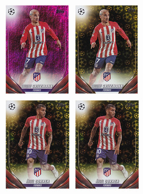 球星卡 金球粉折 2023-24 Topps UCC 马竞 格列兹曼 科雷亚