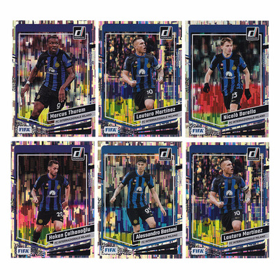 球星卡 国米 瀑布折 2023-24 donruss 劳塔罗 图拉姆 巴雷拉