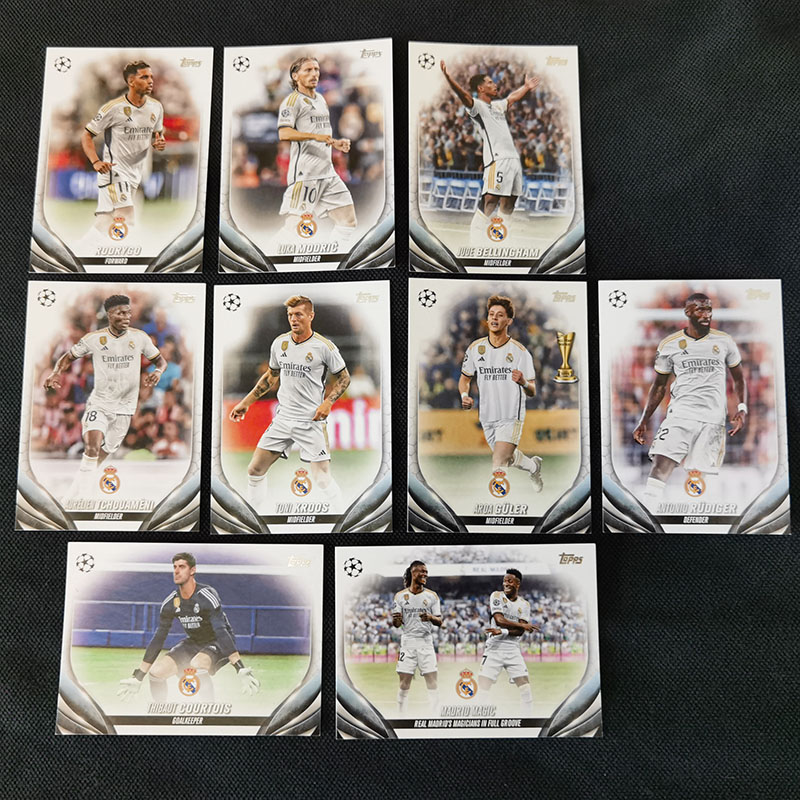 球星卡 皇马2023-24 Topps UCC 莫德里奇 贝林厄姆 克罗斯 居莱尔