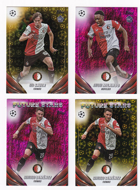 球星卡 费耶诺德 金球粉折 2023-24 Topps UCC 希门尼斯 绍尔