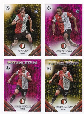 球星卡 费耶诺德 金球粉折 2023-24 Topps UCC 希门尼斯 绍尔