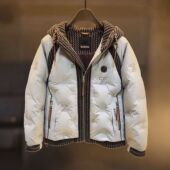 2026新款 男士 顶奢老钱连帽杰尼拼接极寒保暖外套